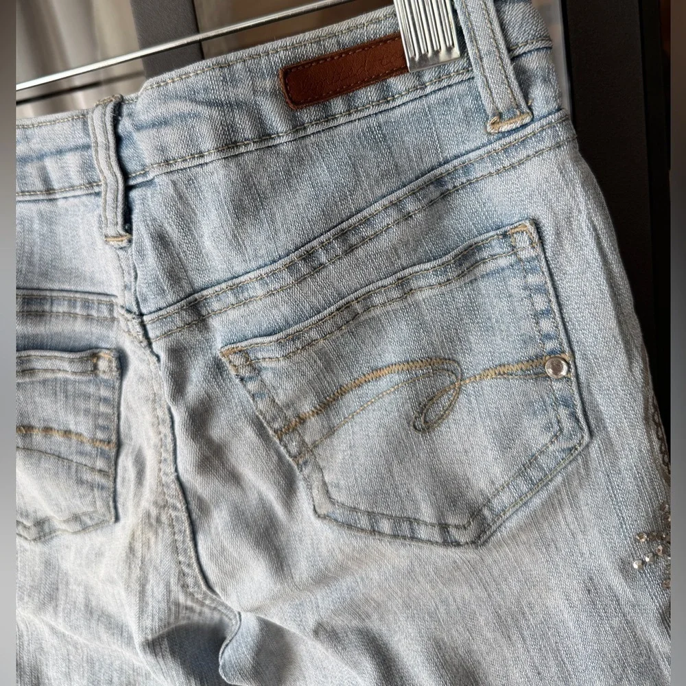 Vintage y2k Limited Too flared jeans cropped toddler girl embellished denim